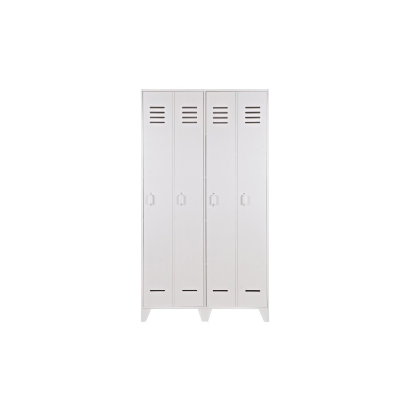 WHITE LOFT CABINET 2DR - CABINETS, SHELVES